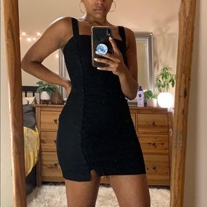 LITTLE BLACK LINEN DRESS | FOREVER XXI